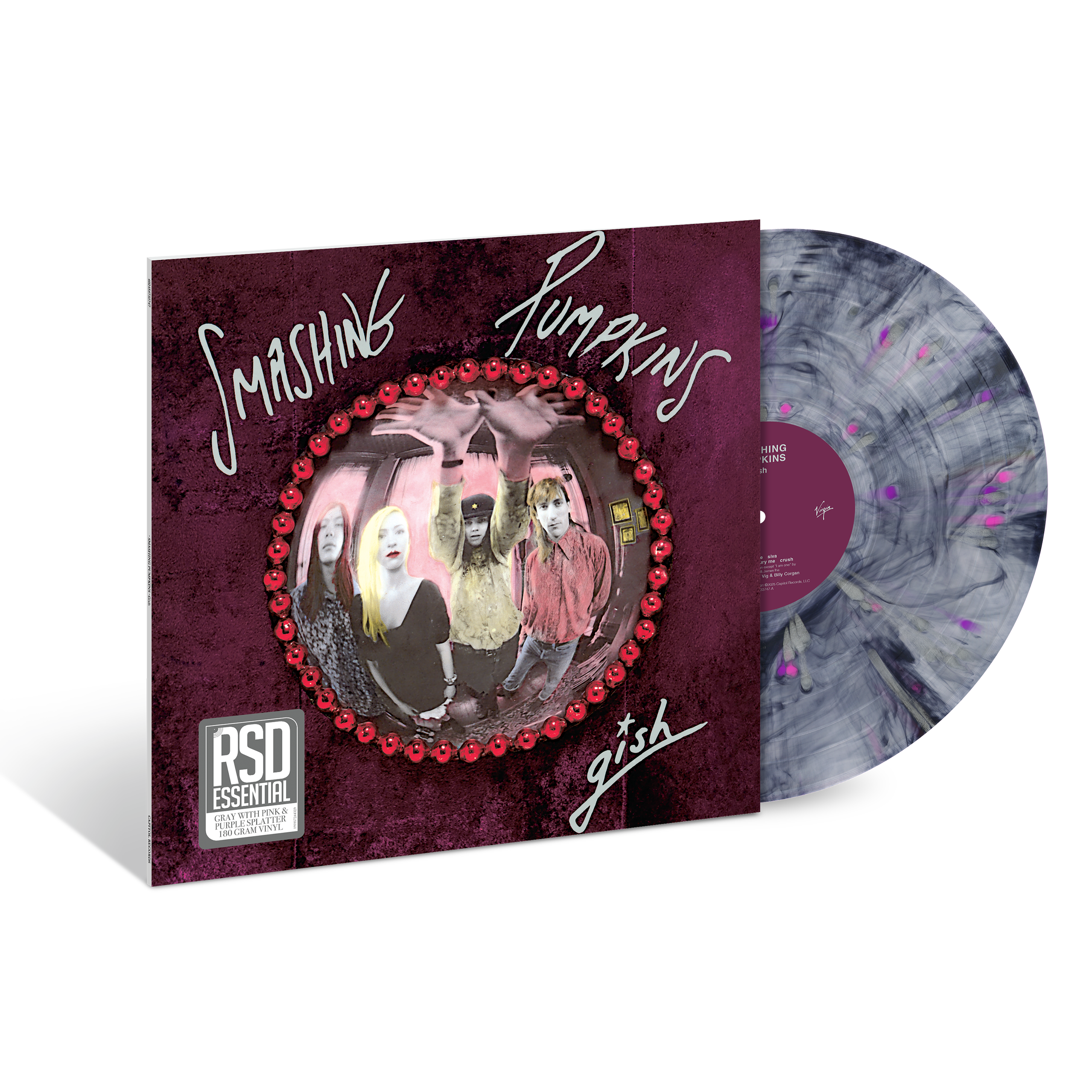 Smashing Pumpkins - Gish: Grey, Pink & Purple Splatter Vinyl LP - EMI