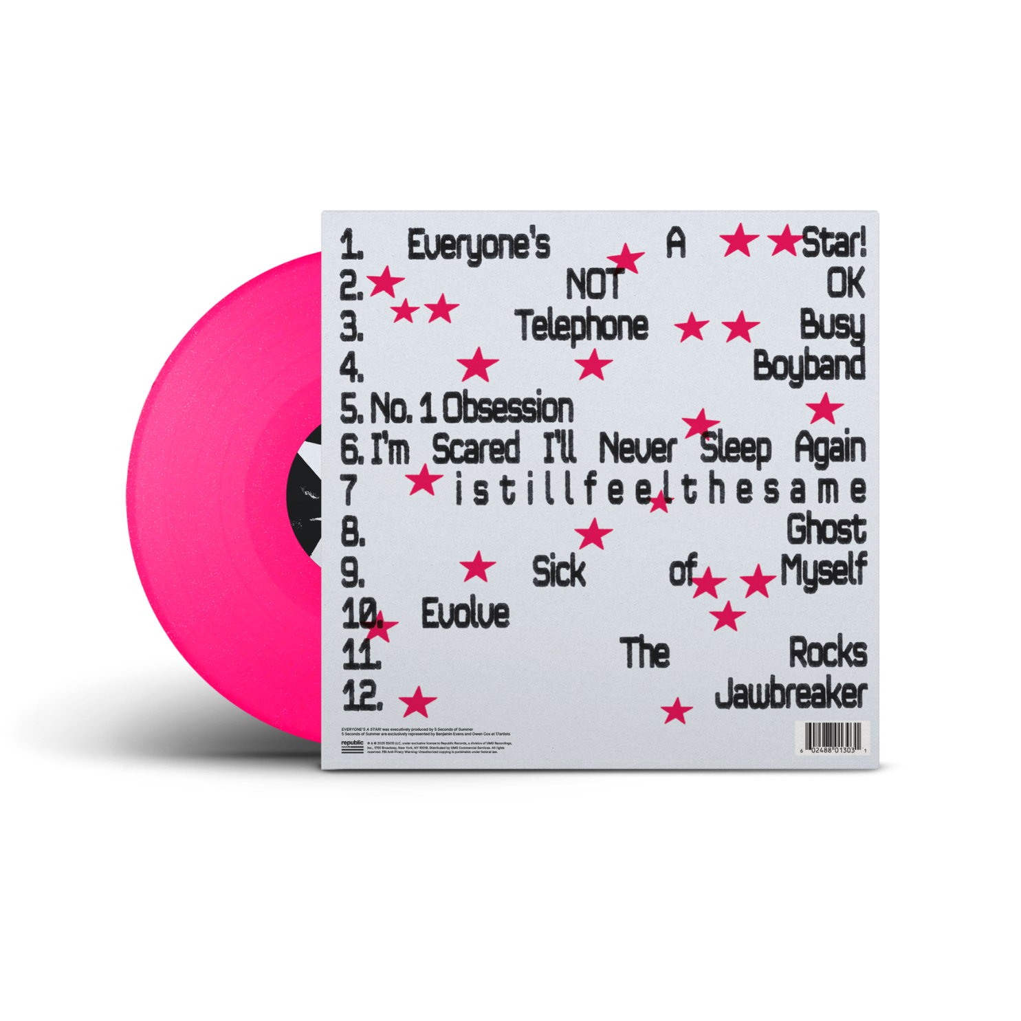 5 Seconds Of Summer - Everyone’s A Star! Exclusive Hot Pink Glitter Vinyl