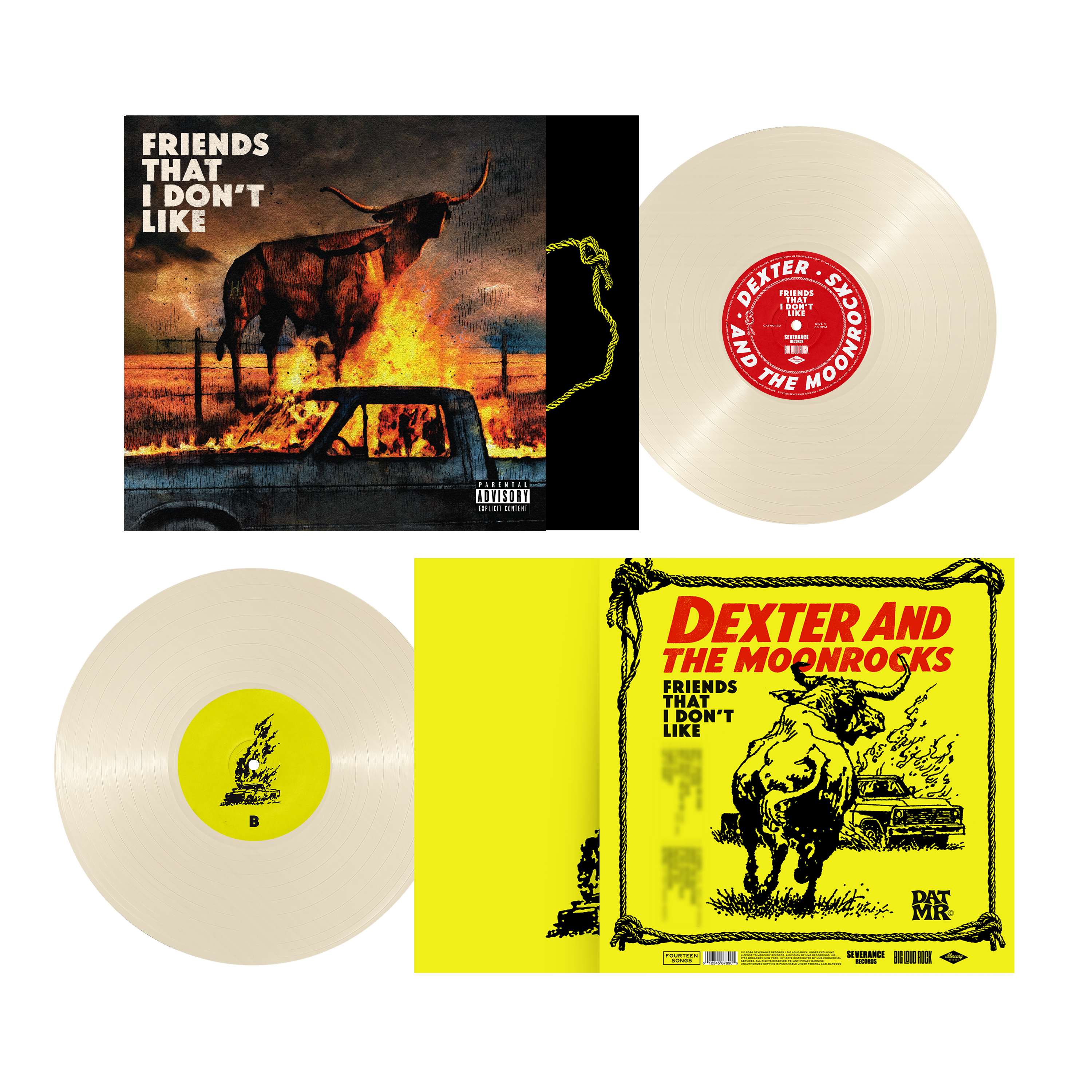 Dexter and The Moonrocks - Friends That I Don't Like Standard LP 