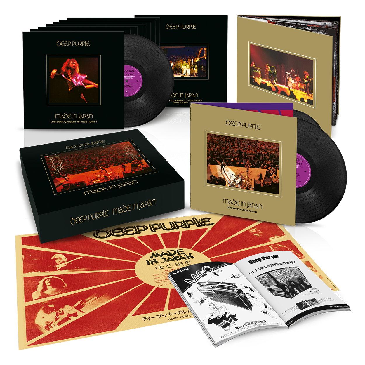 Deep Purple - Made In Japan 50 (Deluxe – 2025 Mix): Exclusive 10LP Vinyl Box Set