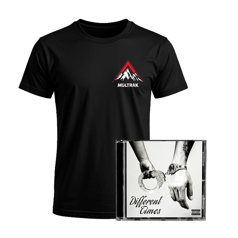 Different Times: CD + Signed Art Card + Multrak Black T-Shirt