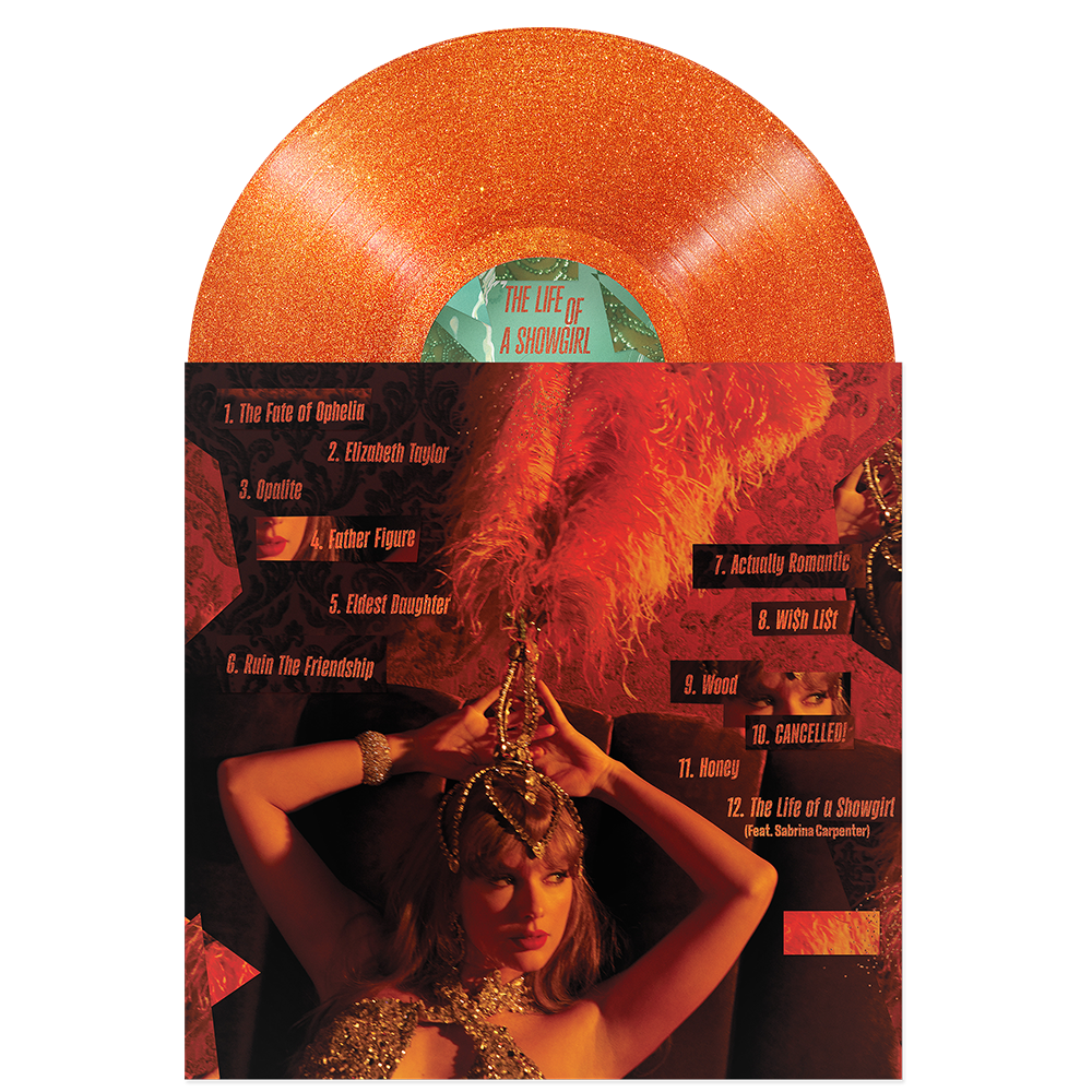 The Life of a Showgirl: Sweat and Vanilla Perfume Portofino Orange Glitter Vinyl