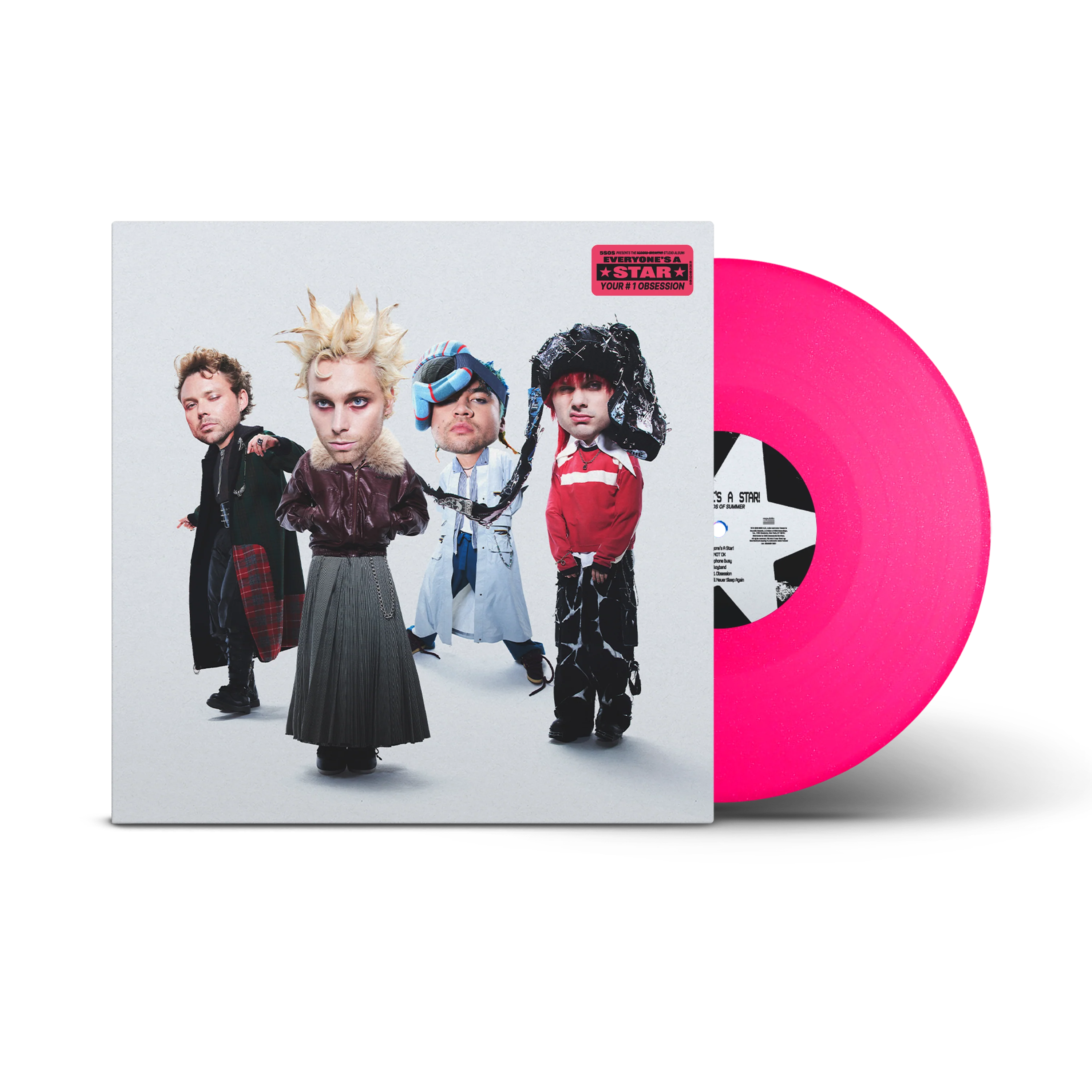 5 Seconds Of Summer - Everyone’s A Star! Exclusive Hot Pink Glitter Vinyl