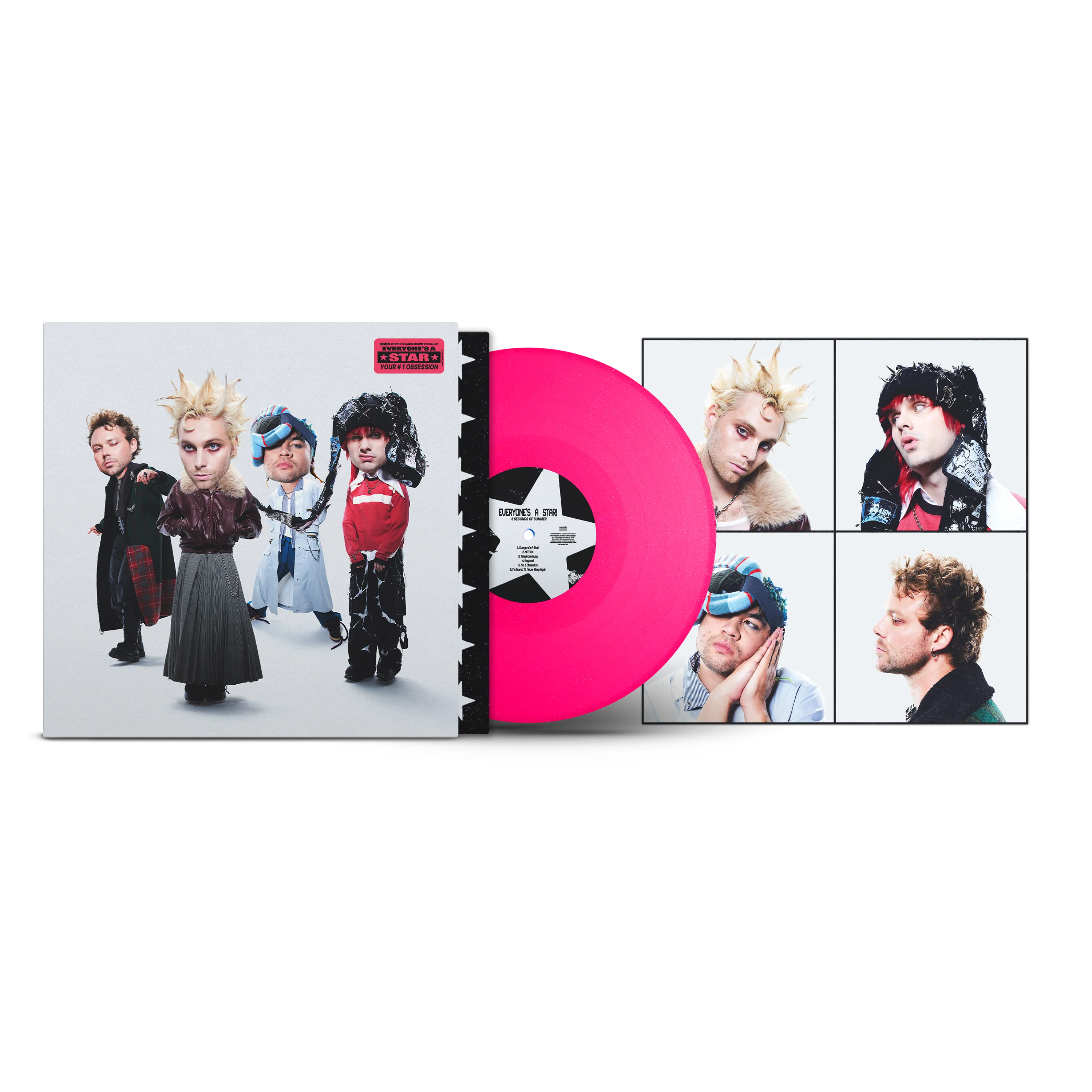 Everyone’s A Star! Exclusive Hot Pink Glitter Vinyl + Signed Art Card